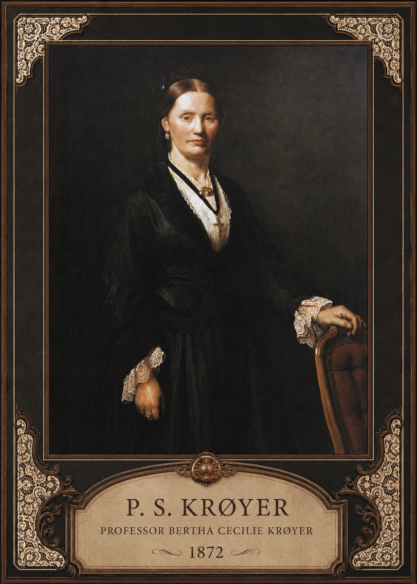 P.S. Krøyer Professor Bertha Cecilie Krøyer No6 - Poster