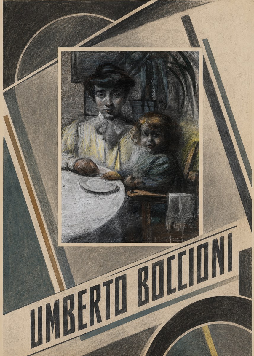 Umberto Boccioni Mother and Sister No2 - Poster