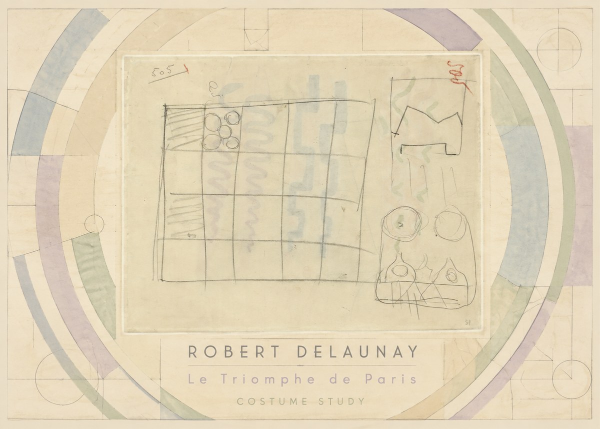 Robert Delaunay Le Triomphe De Paris - Costume Study No3 - Poster