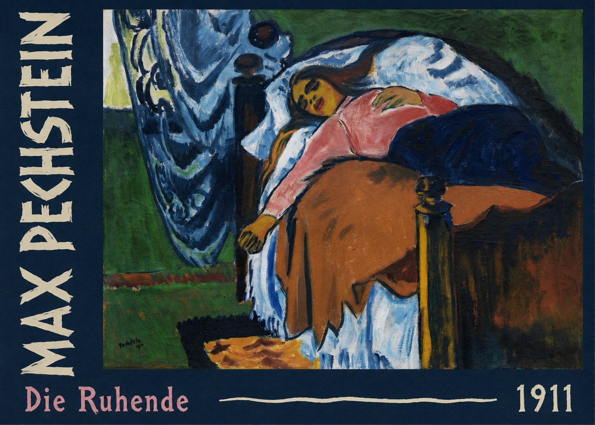 Max Pechstein Die Ruhende No2 - Poster