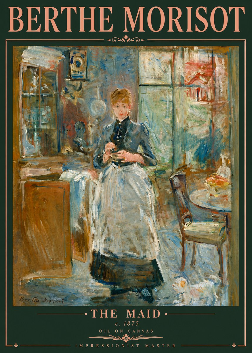 Berthe Morisot The Maid No5 - Poster