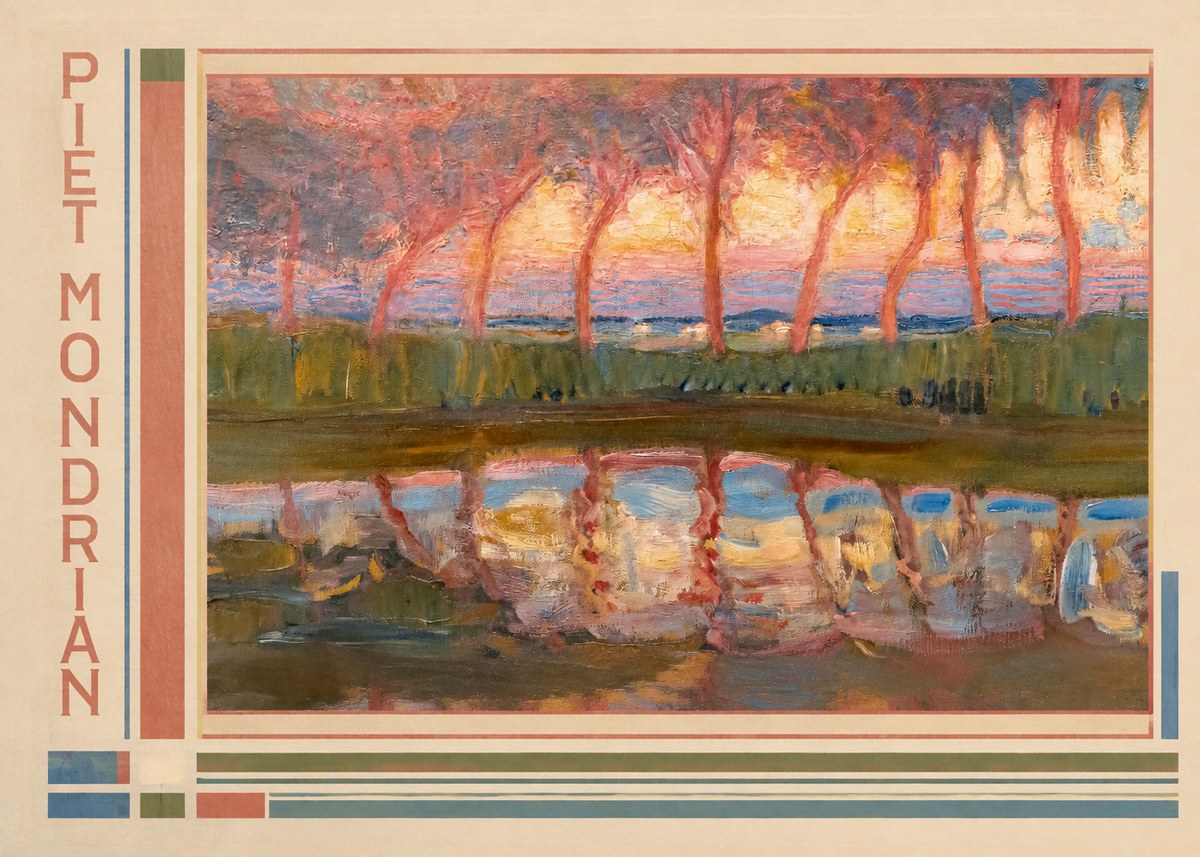 Piet Mondrian Willows No2 - Poster