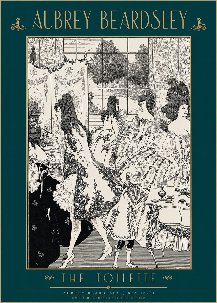 Aubrey Beardsley The Toilette No2 - Poster