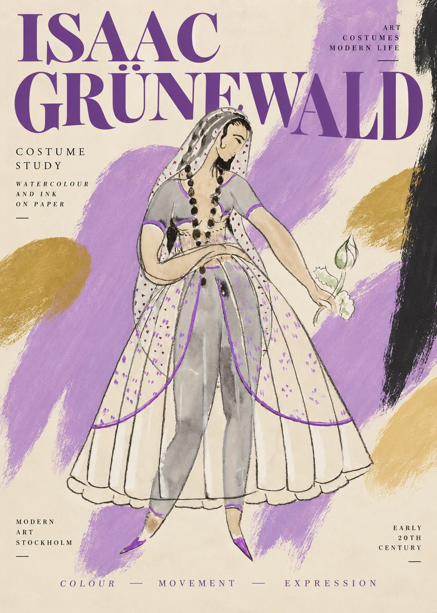 Isaac Grünewald Costume Study IV No2 - Poster