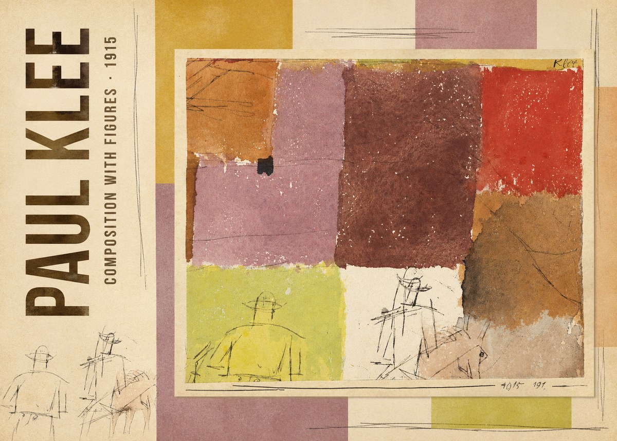 Paul Klee Composition with Figures I No3 - Poster