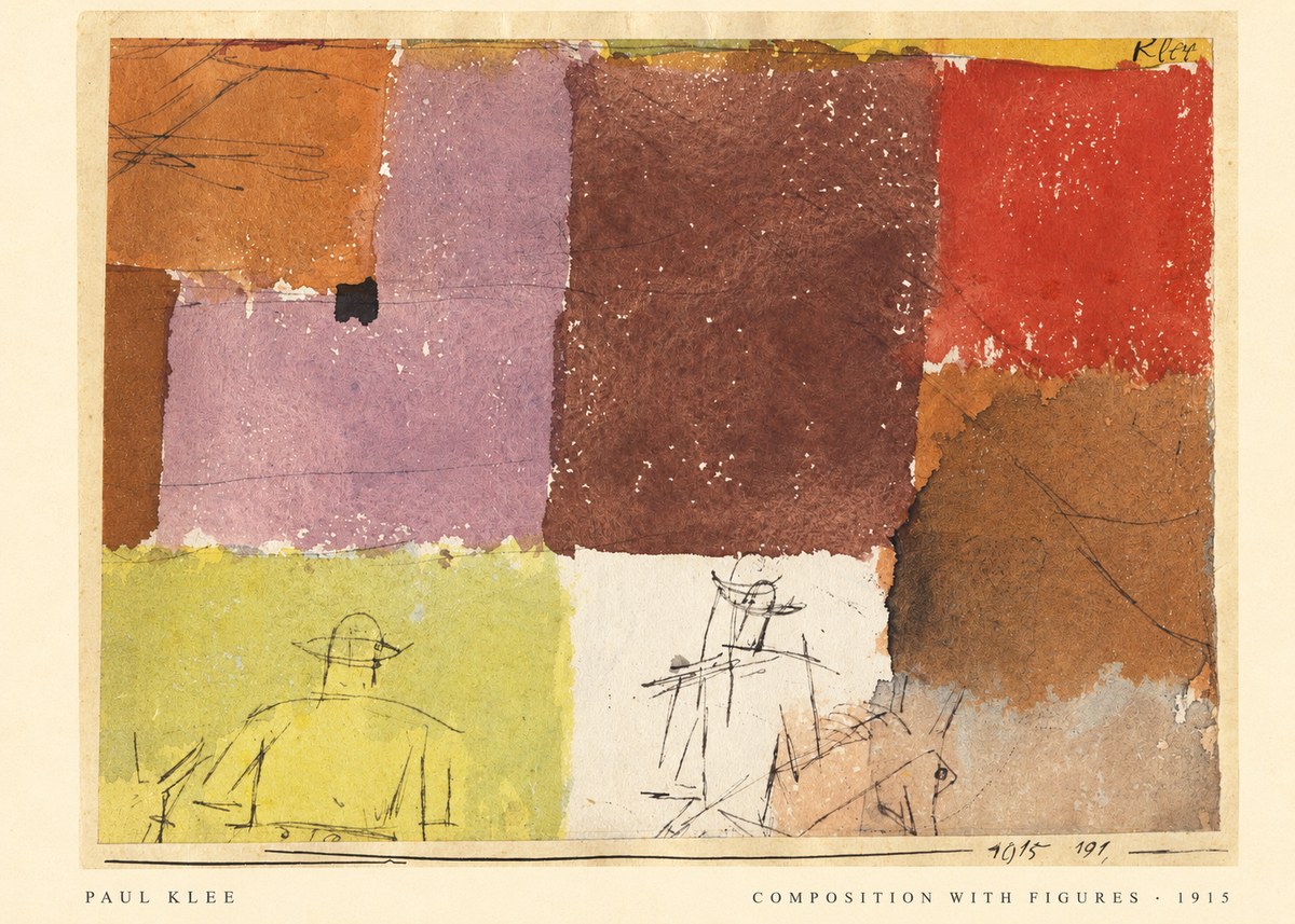 Paul Klee Composition with Figures I No5 - Poster