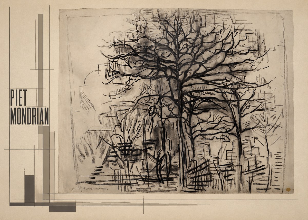 Piet Mondrian The Tree No2 - Poster