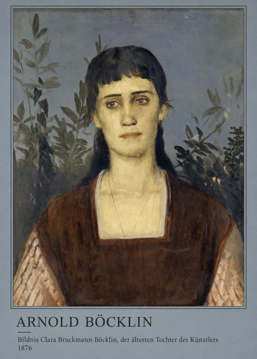 Arnold Böcklin Bildnis Clara Bruckmann-böcklin, Der Ältesten Tochter Des Künstlers No3 - Poster