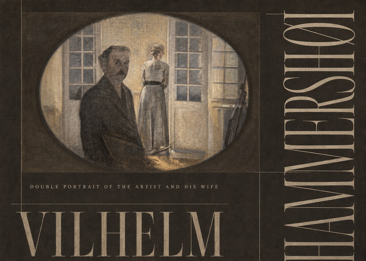 Vilhelm Hammershøi Double Portrait of the Artist and His Wife No3 - Poster