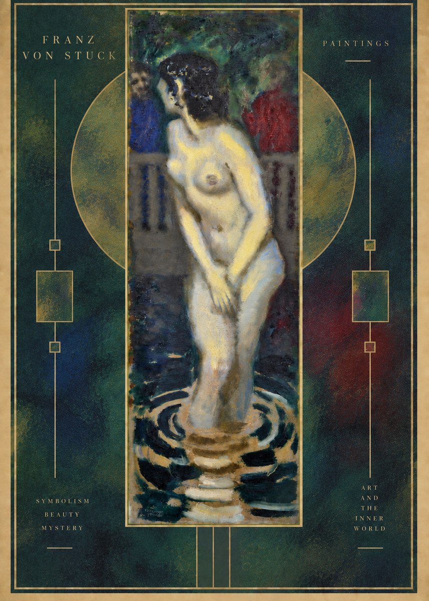 Franz von Stuck The Bather No6 - Poster