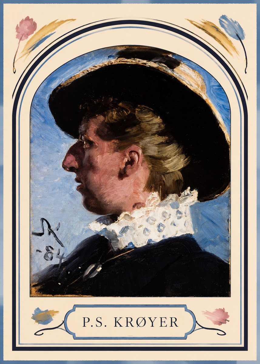 P.S. Krøyer Self-portrait II No3 - Poster