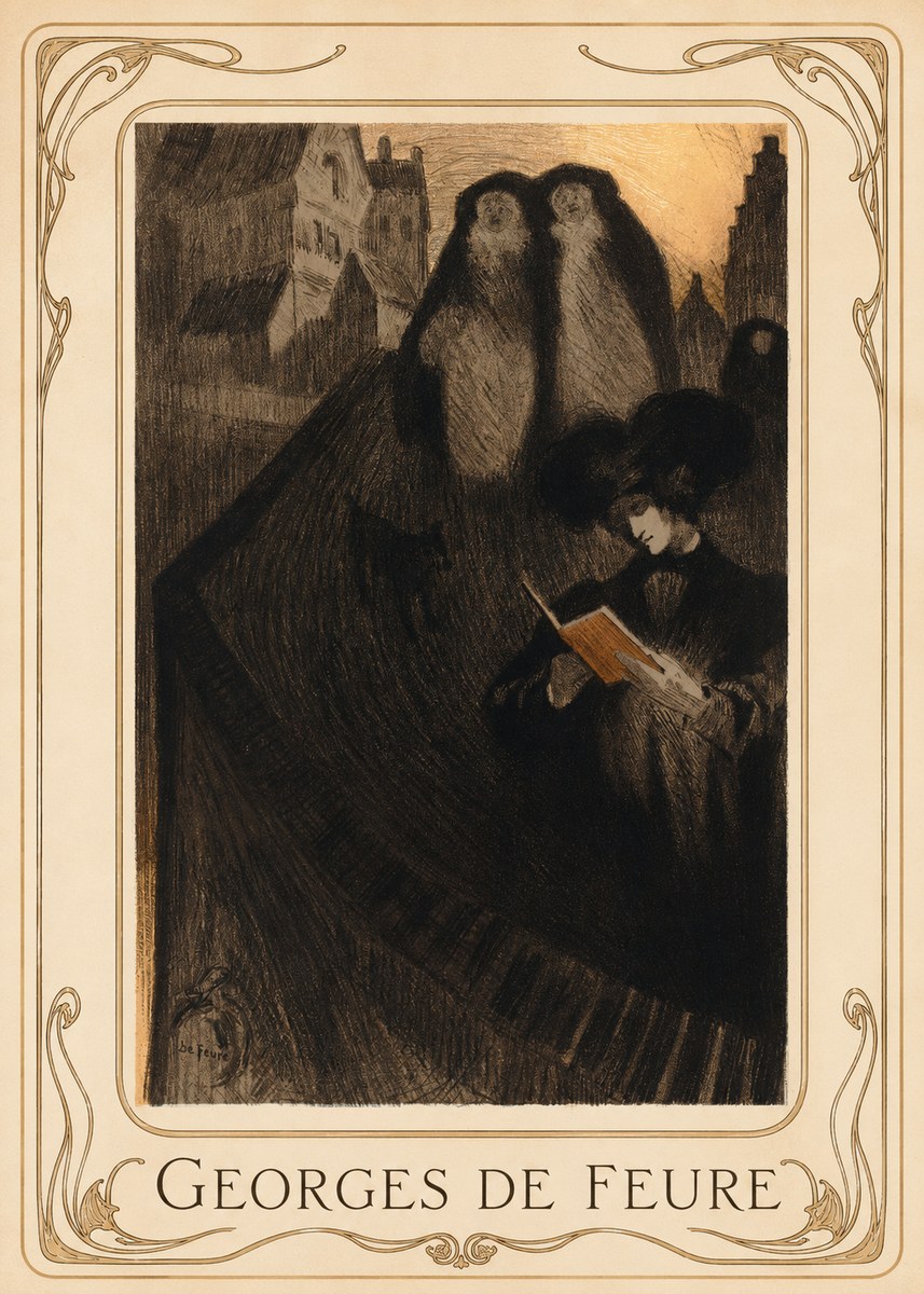 Georges de Feure La Liseuse No1 - Poster