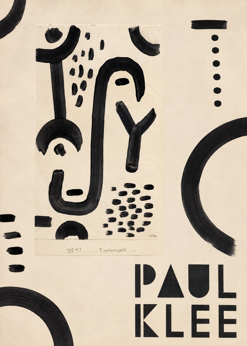 Paul Klee Face of the Goddess No5 - Poster