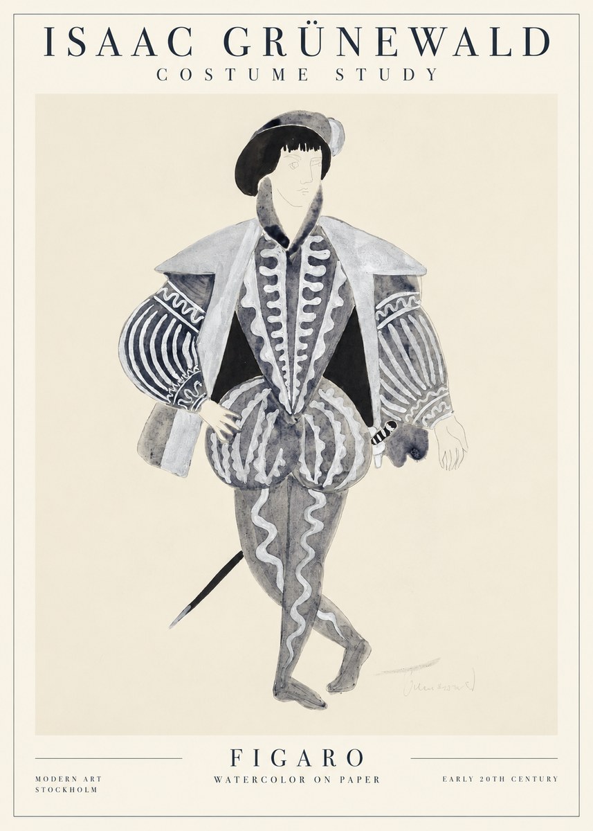 Isaac Grünewald Figaro II No1 - Poster