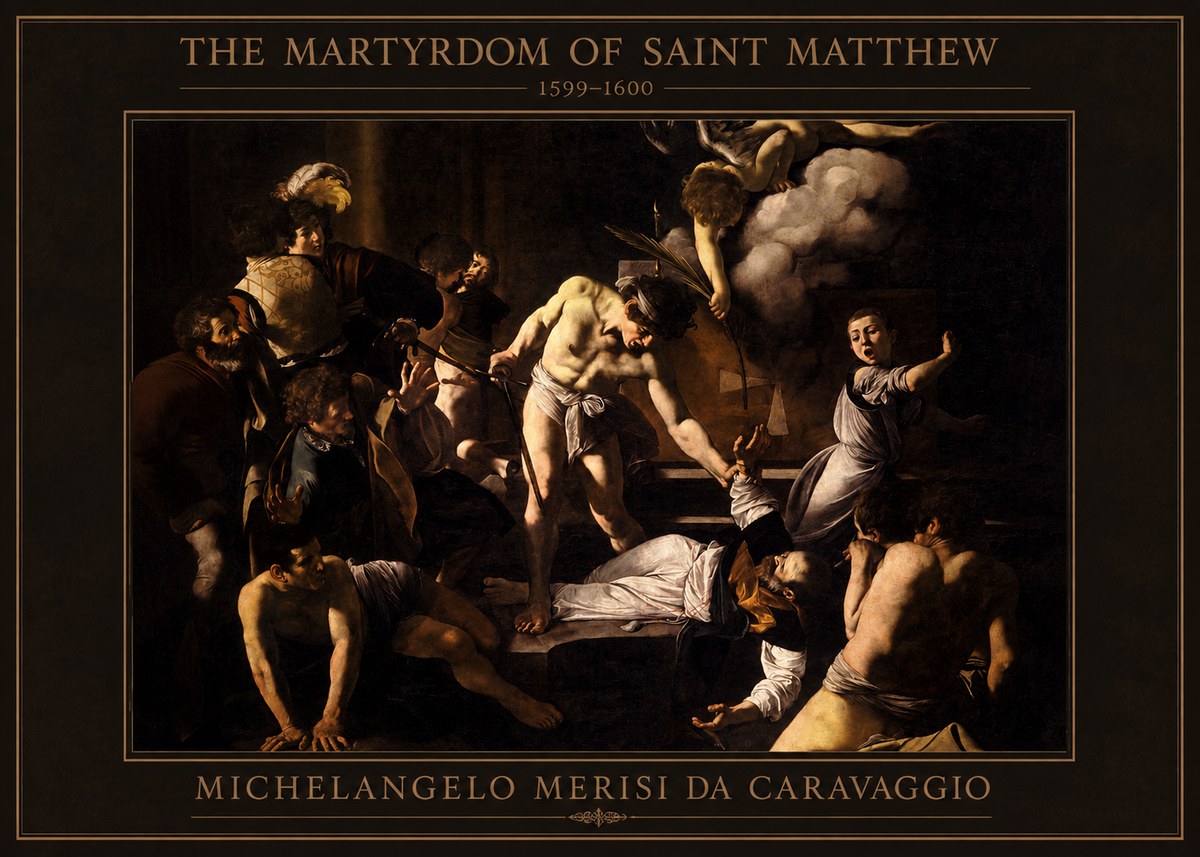 Michelangelo Merisi da Caravaggio The Martyrdom of Saint Matthew No4 - Poster