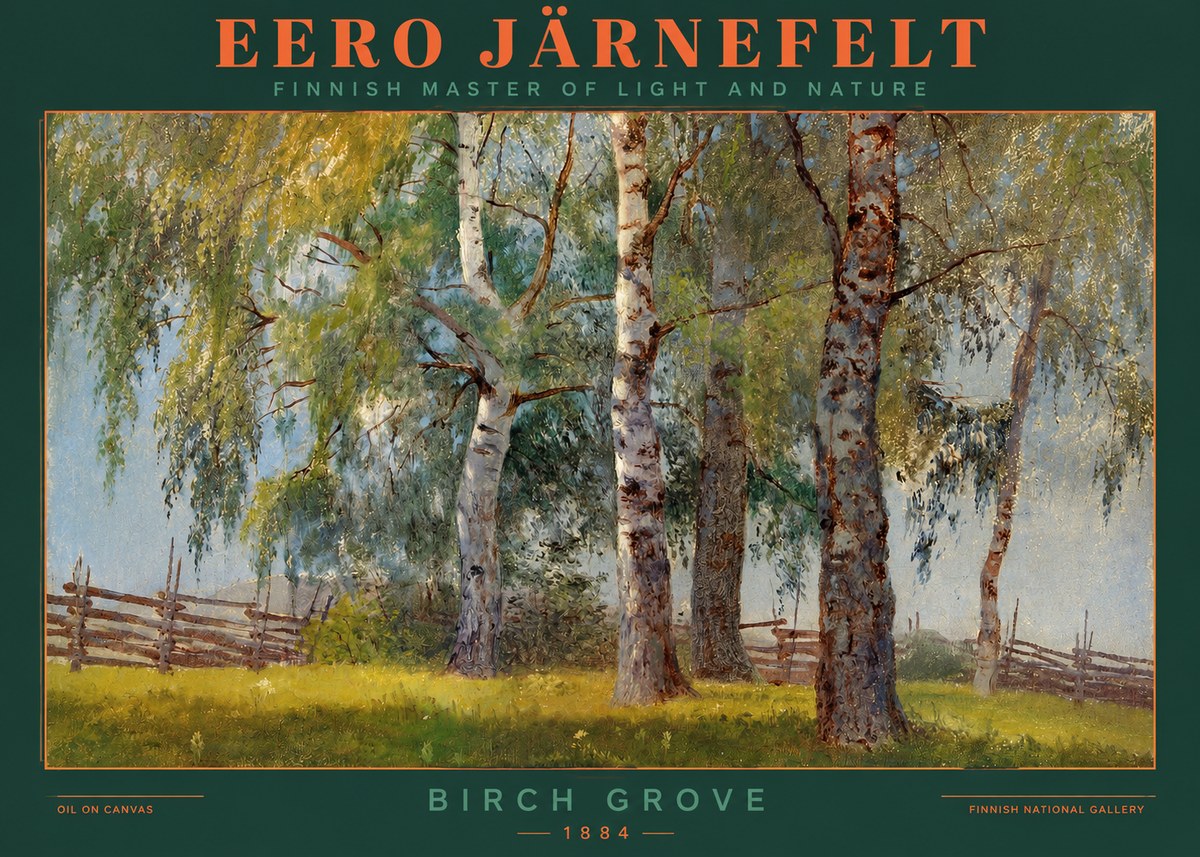 Eero Järnefelt Birch Grove No2 - Poster