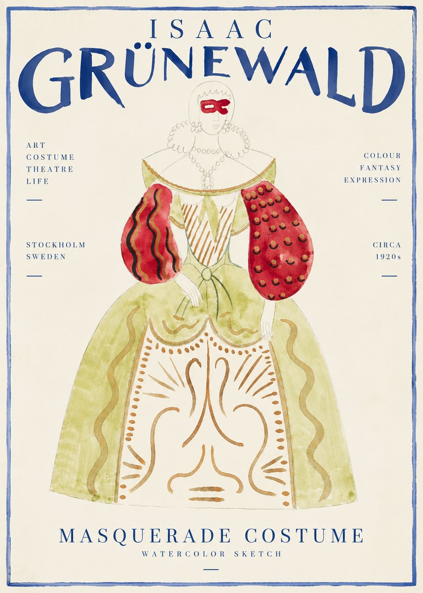 Isaac Grünewald Masquerade Costume No4 - Poster