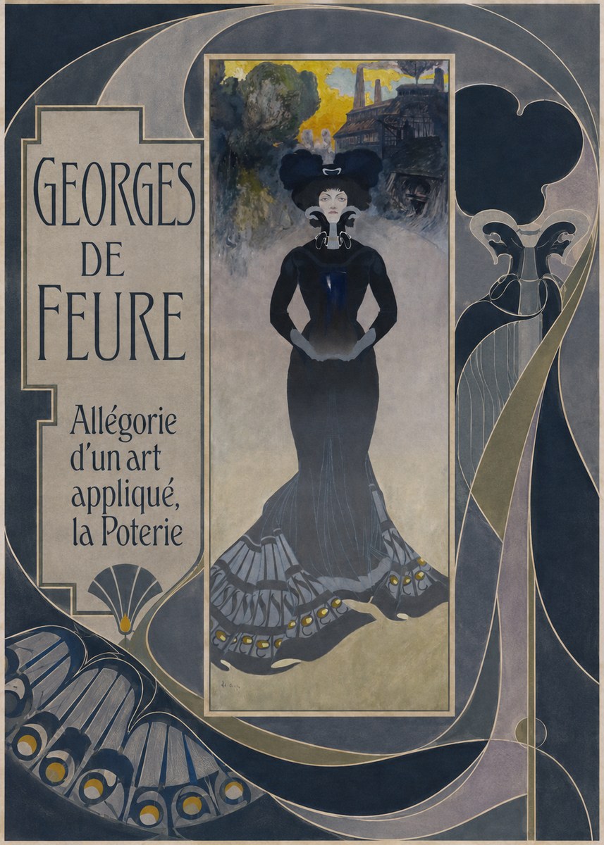 Georges de Feure Allégorie D'un Art Appliqué, La Poterie No5 - Poster