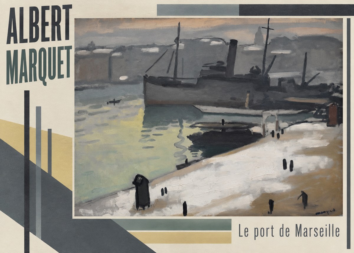 Albert Marquet Le Port De Marseille II No5 - Poster