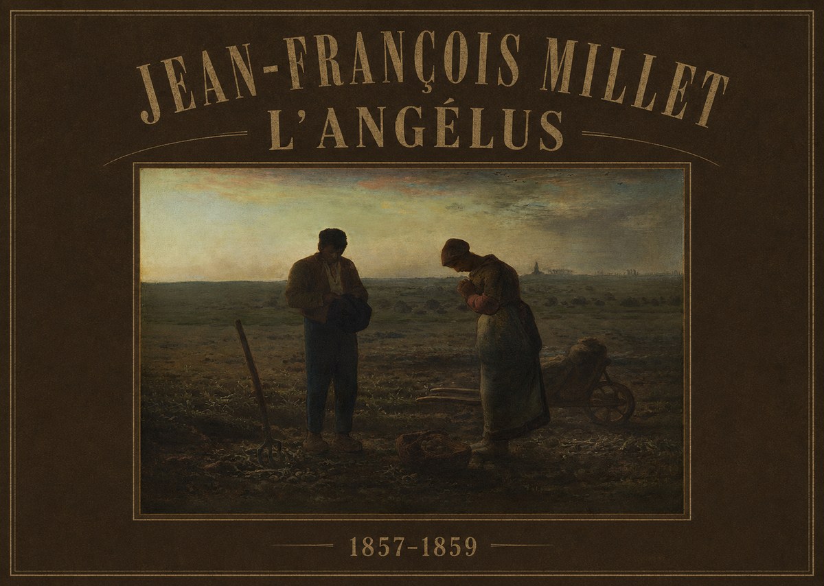 Jean-François Millet L'angélus I No3 - Poster