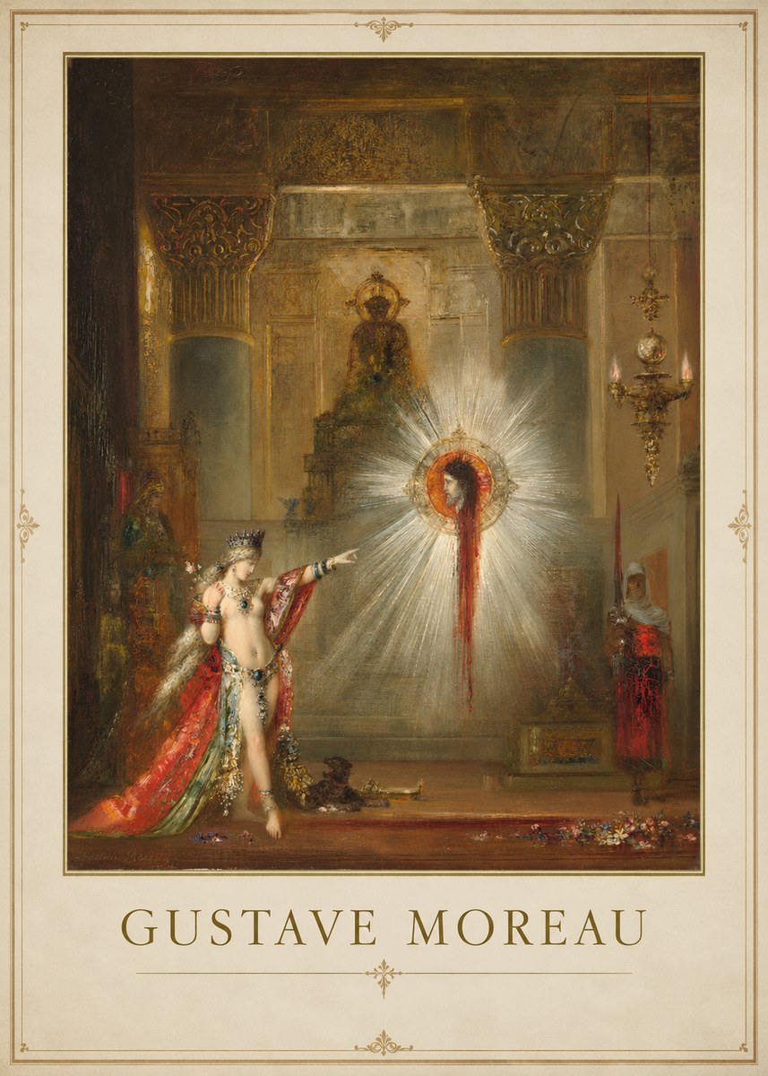 Gustave Moreau The Apparition II No1 - Poster