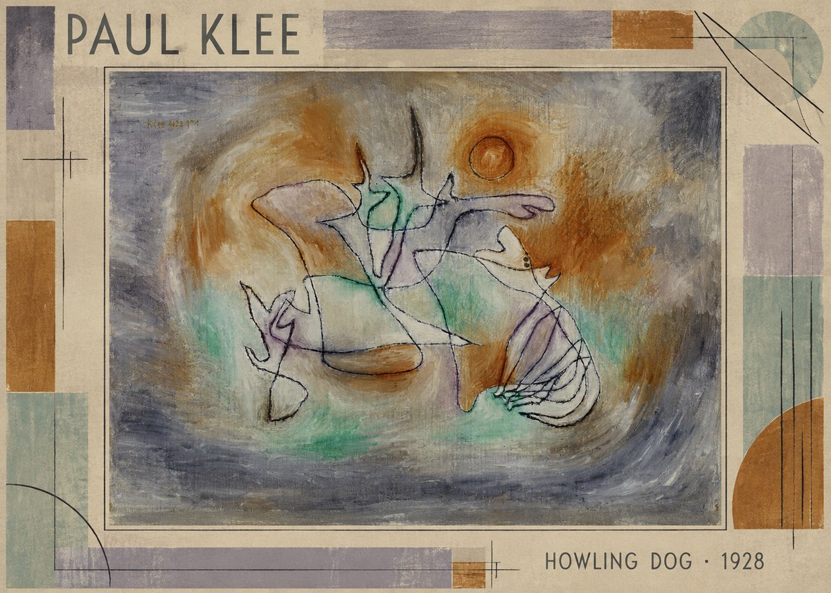 Paul Klee Howling Dog No1 - Poster