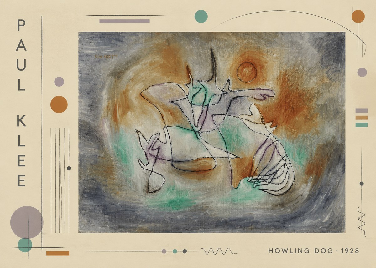 Paul Klee Howling Dog No2 - Poster