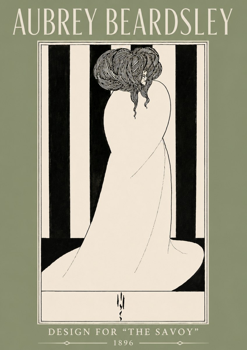 Aubrey Beardsley One of Six Designs for 'the Savoy' No4 - Poster