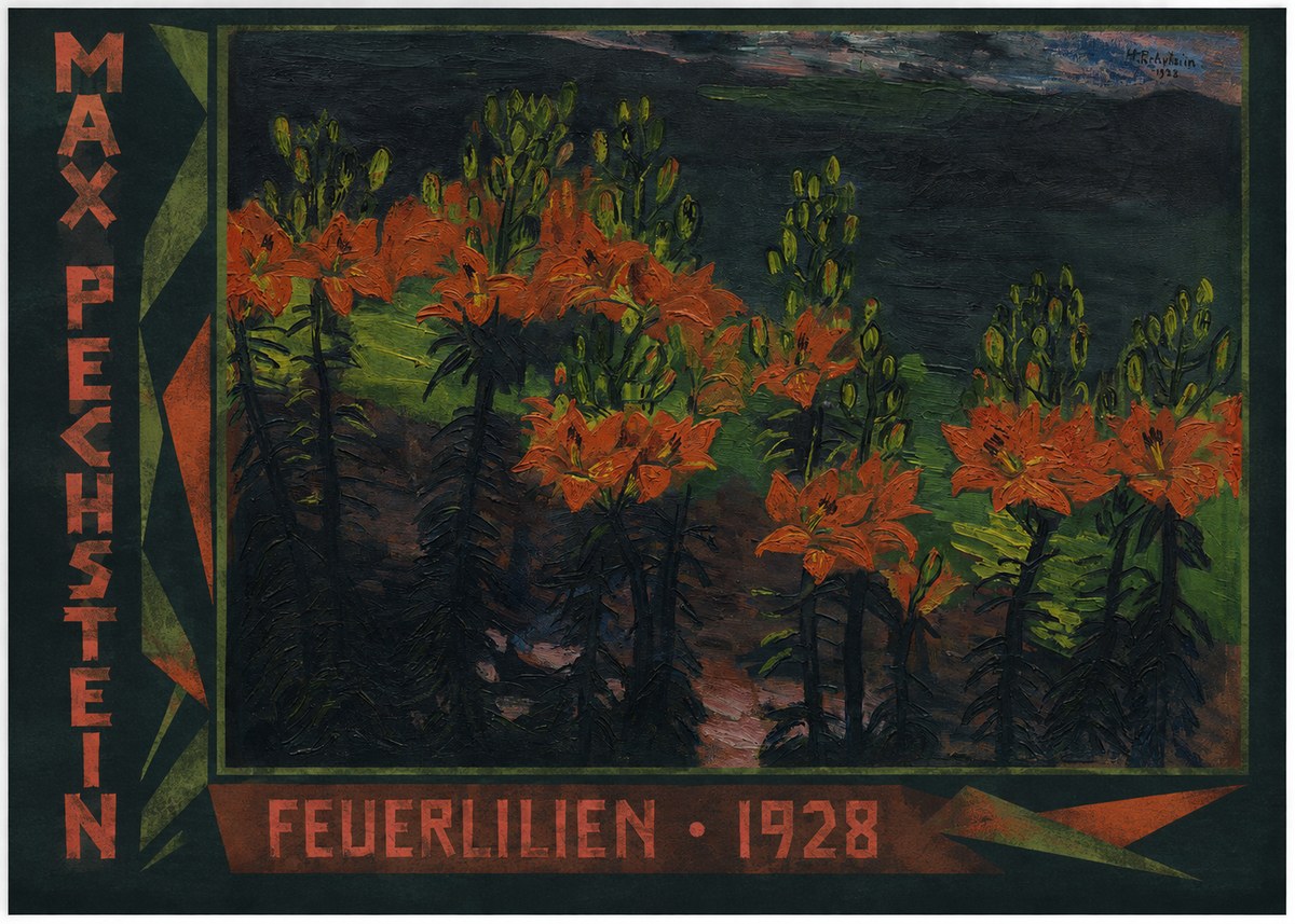 Max Pechstein Feuerlilien No2 - Poster