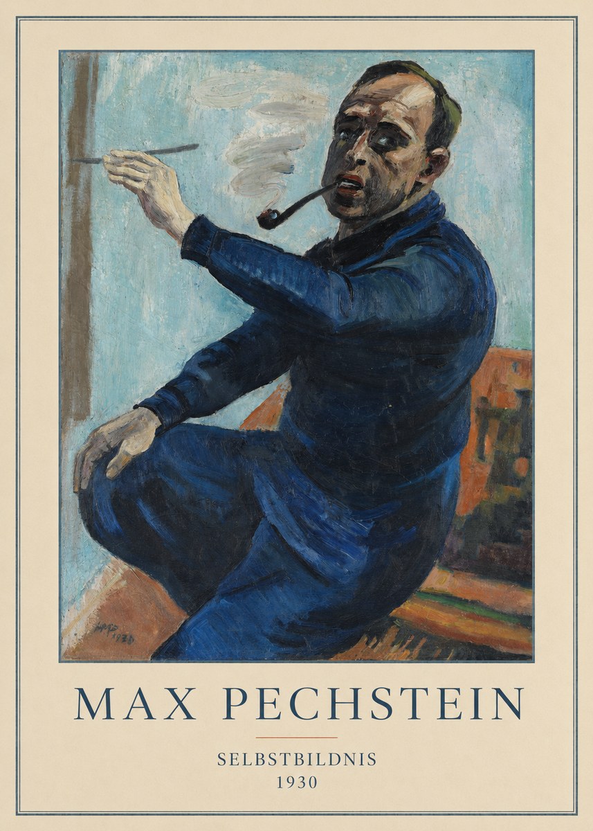 Max Pechstein Selbstbildnis No4 - Poster