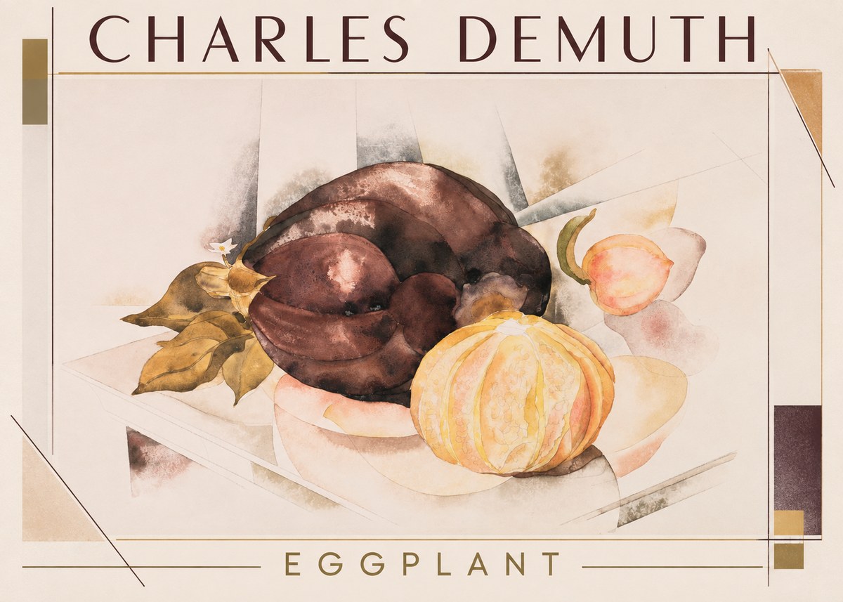 Charles Demuth Eggplant No1 - Poster