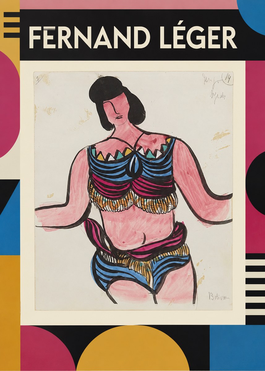 Fernand Léger Bolivian No1 - Poster