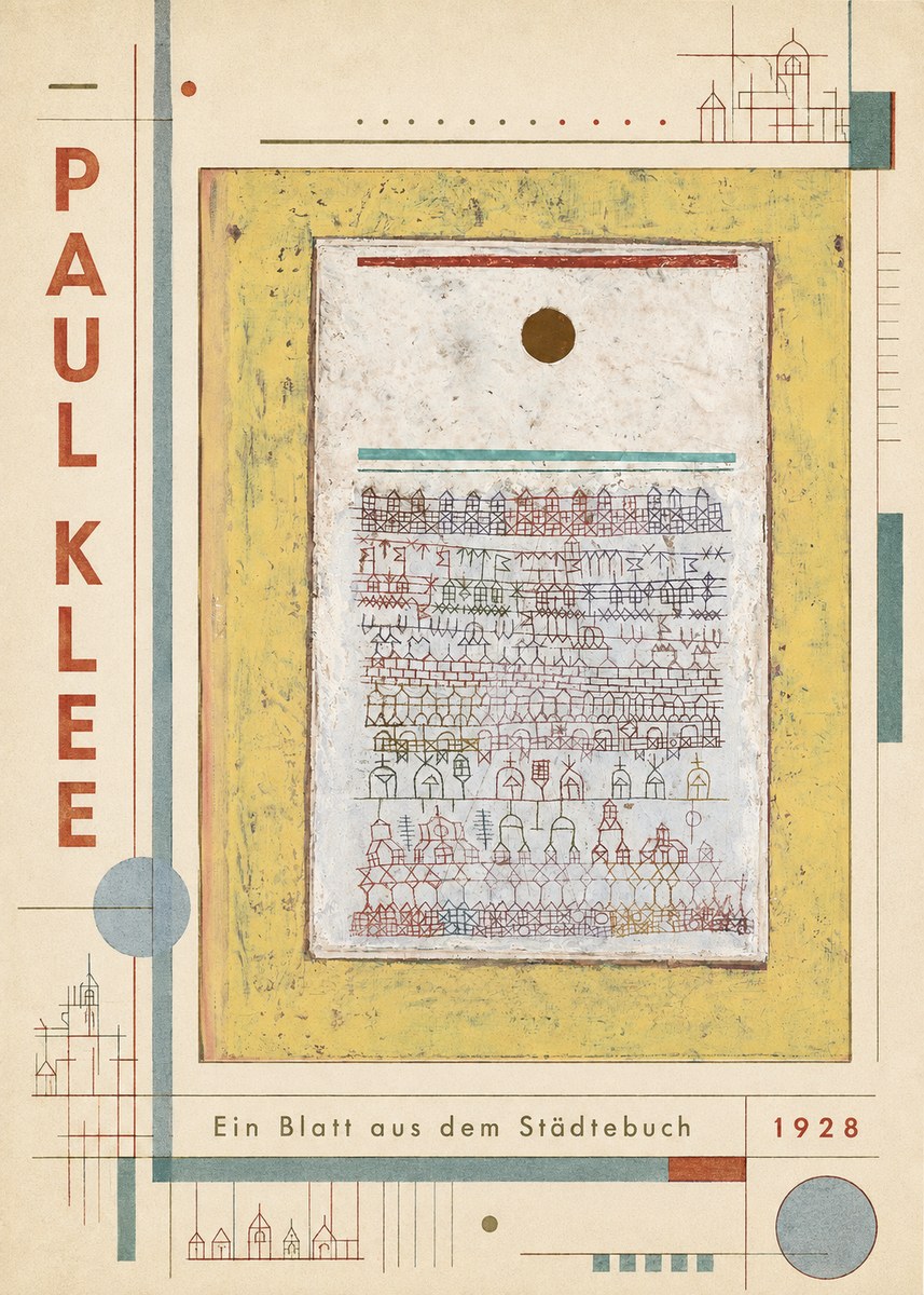 Paul Klee Ein Blatt Aus Dem Städtebuch No4 - Poster