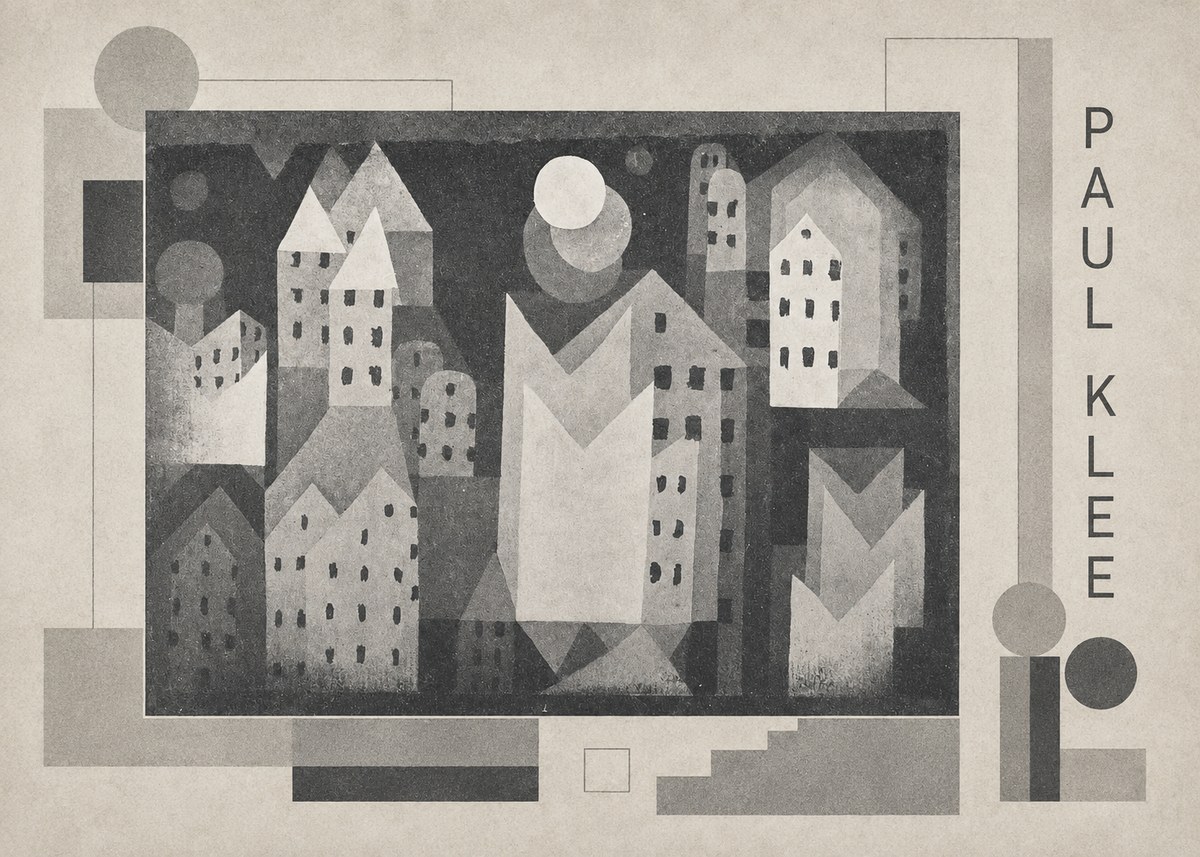 Paul Klee City of Churches No2 - Poster