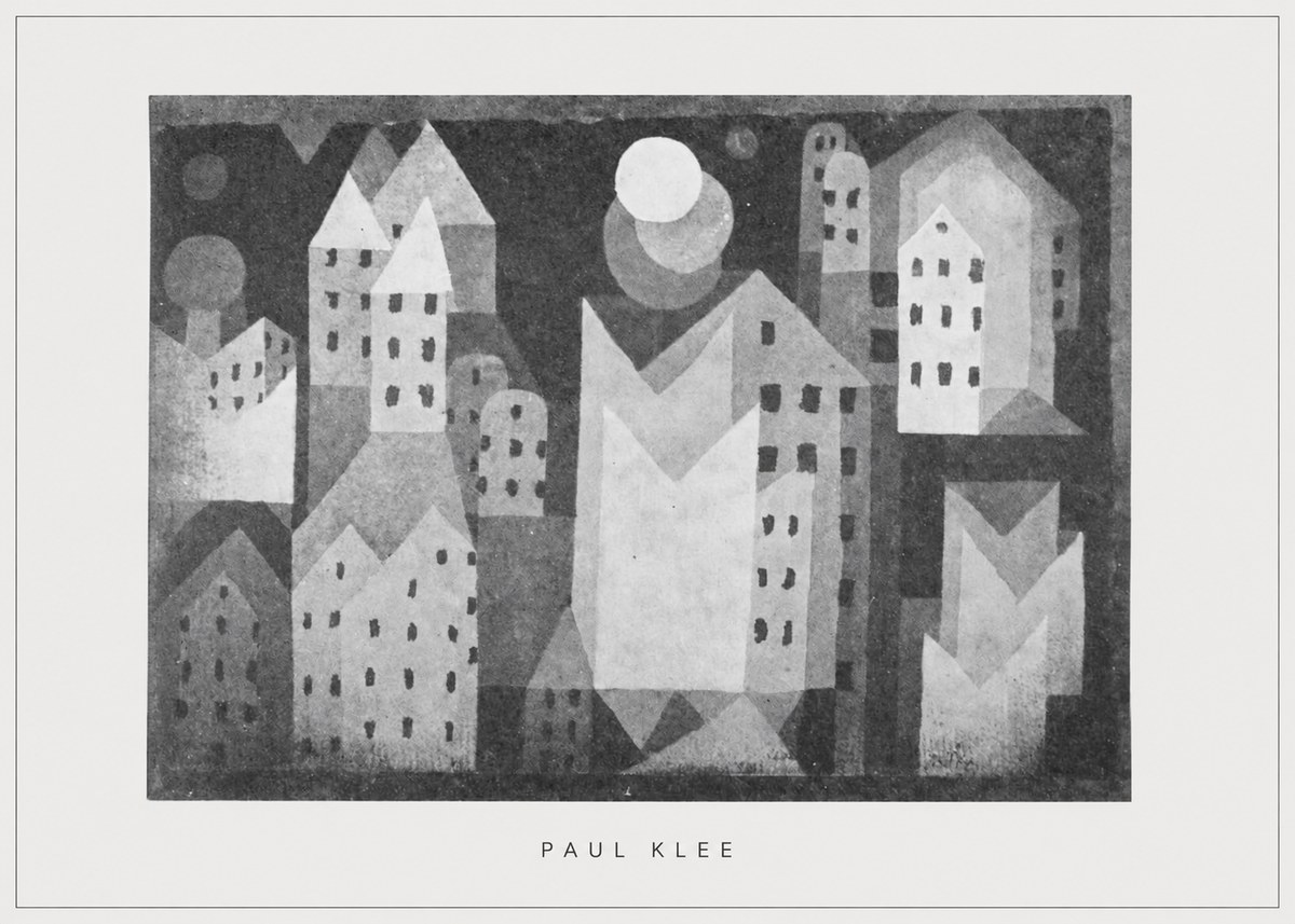 Paul Klee City of Churches No5 - Poster