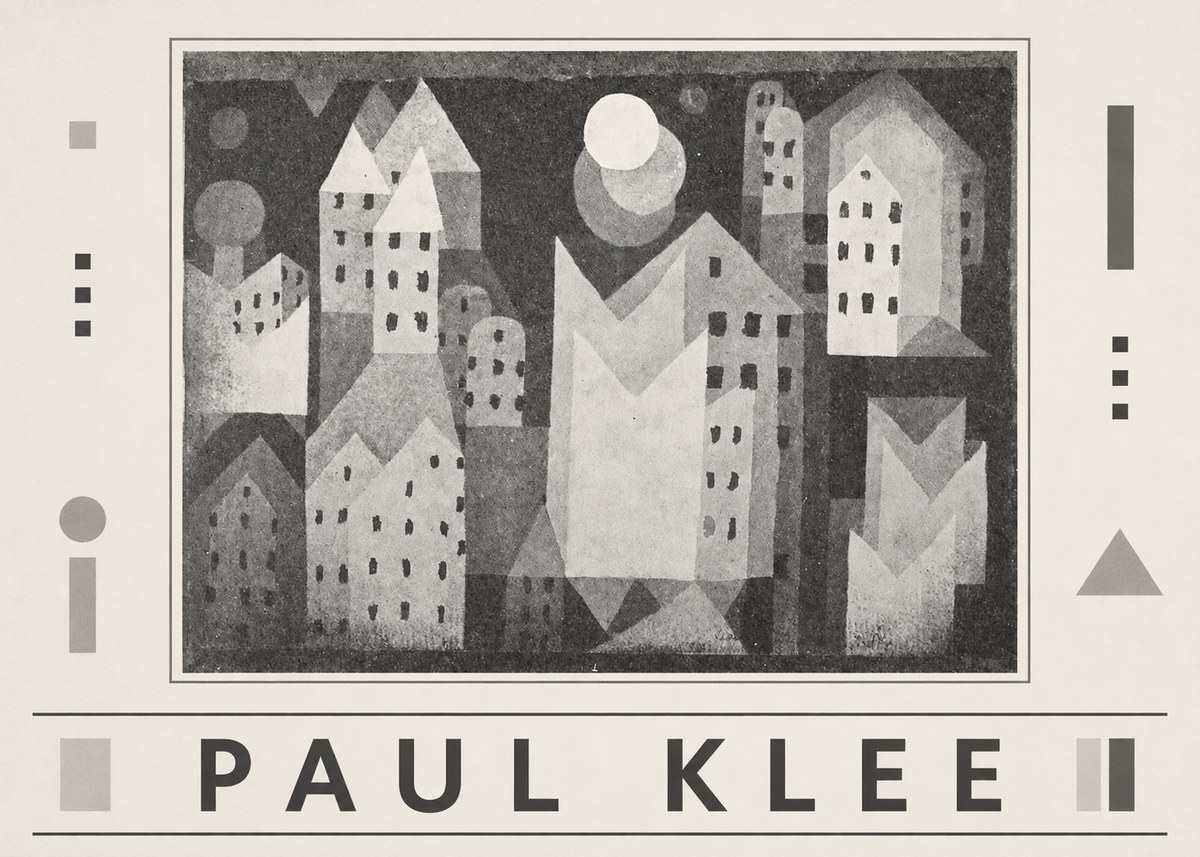 Paul Klee City of Churches No6 - Poster