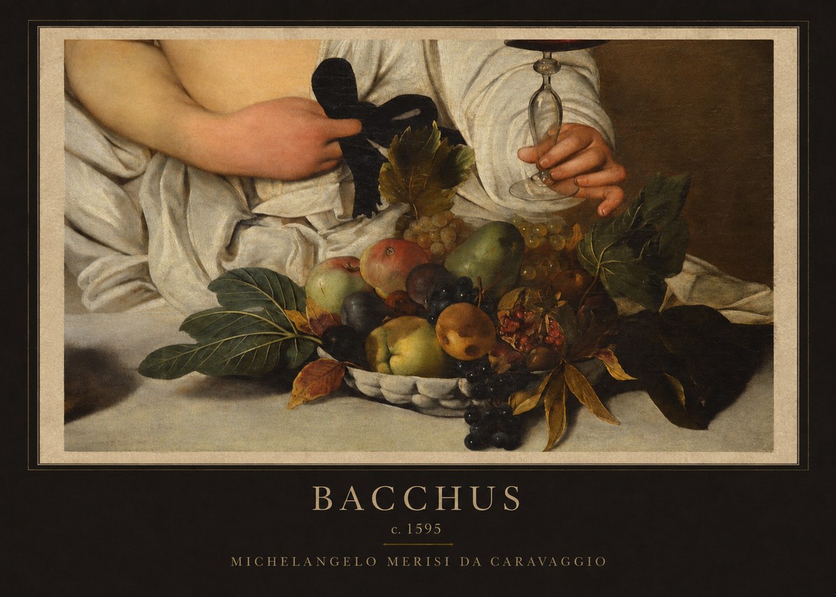 Michelangelo Merisi da Caravaggio Bacchus II No1 - Poster