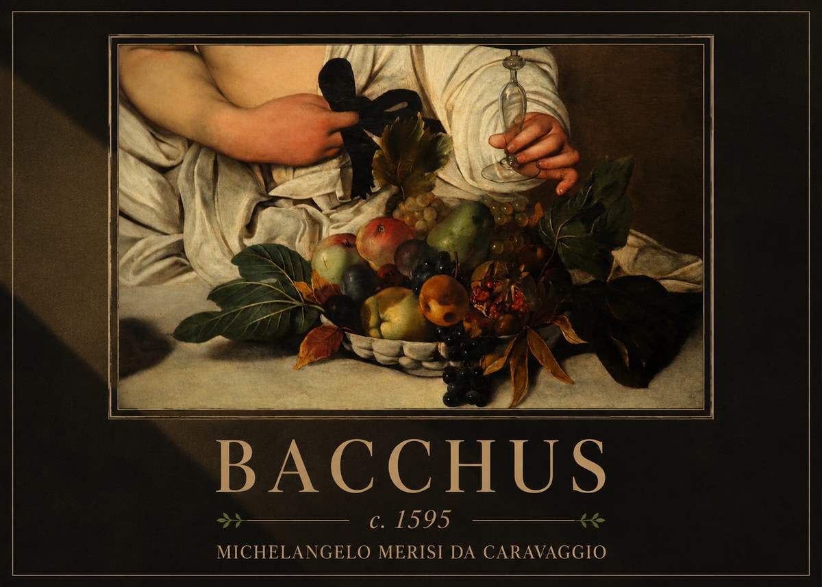Michelangelo Merisi da Caravaggio Bacchus II No4 - Poster