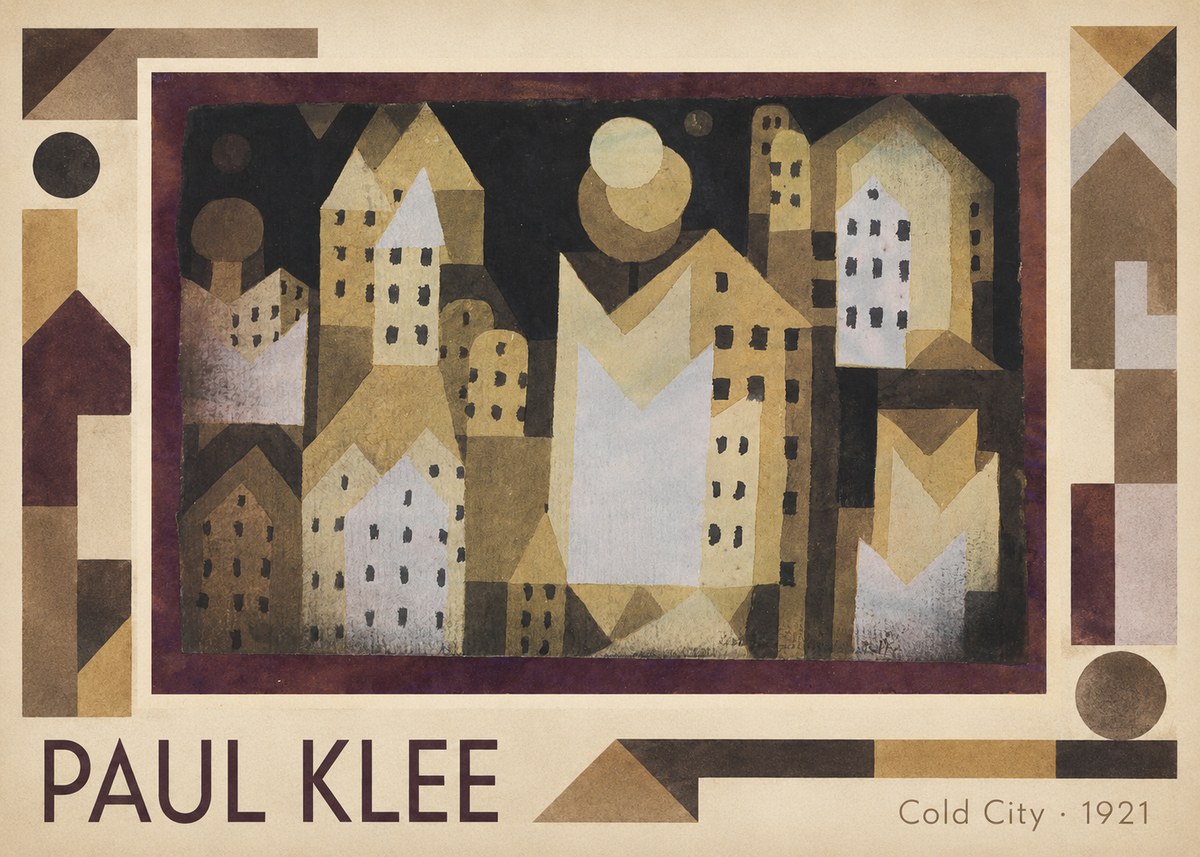 Paul Klee Cold City No1 - Poster