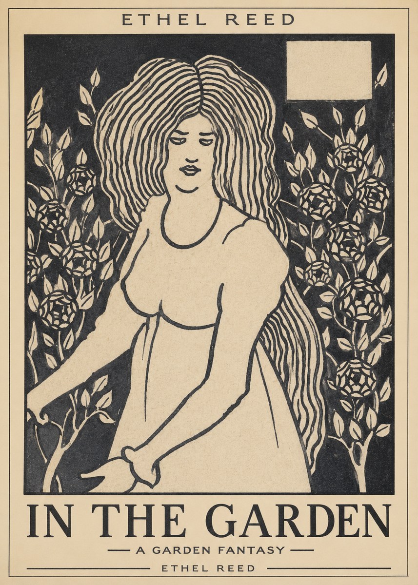 Ethel Reed In the Garden No1 - Poster