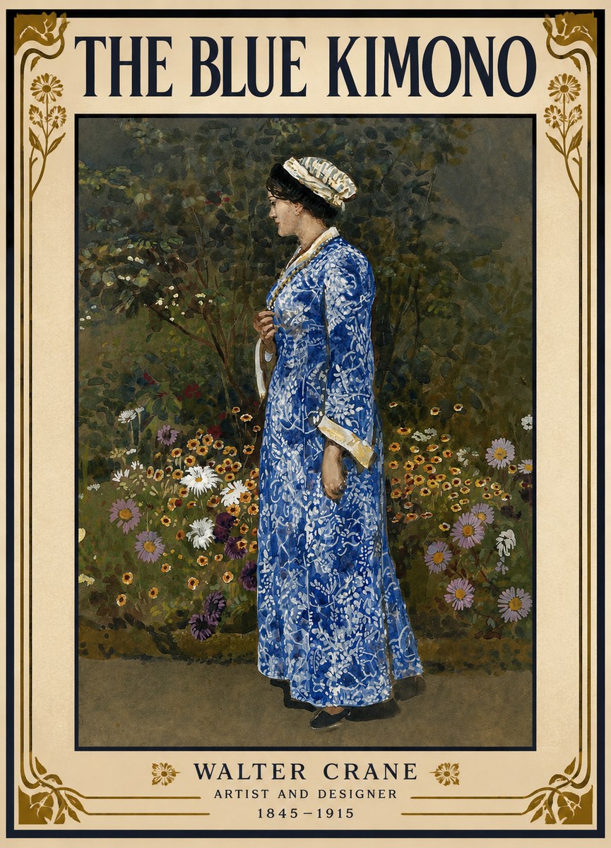 Walter Crane A Summer Garden No2 - Poster