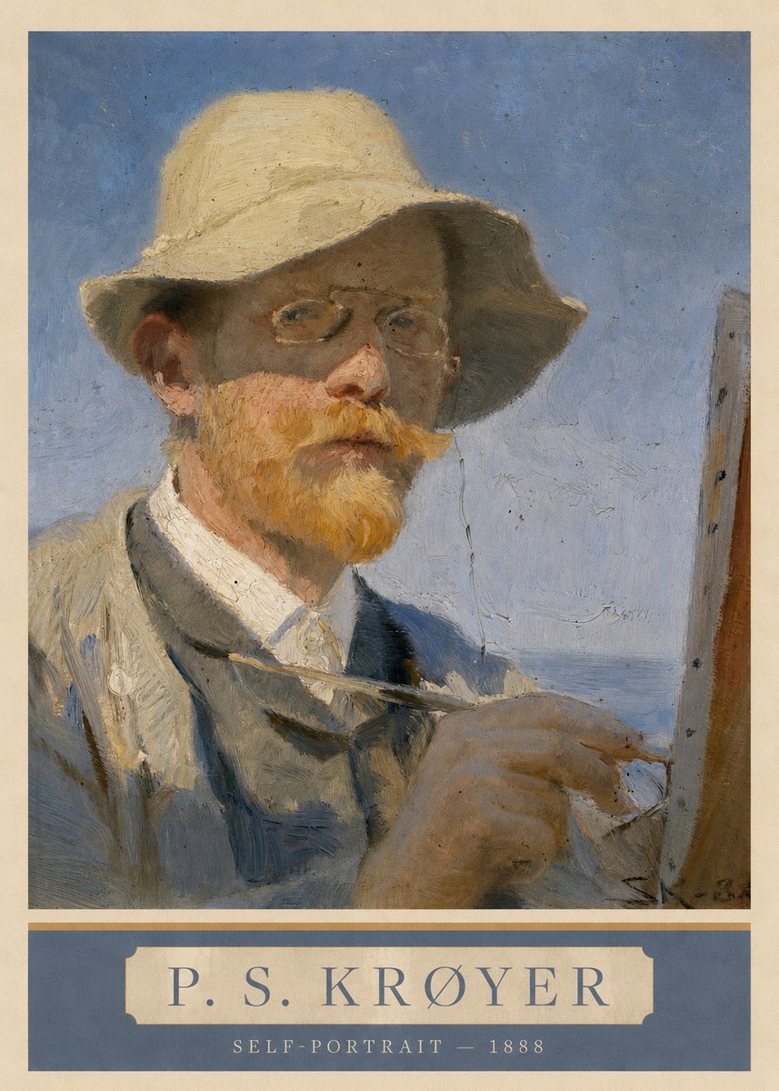 P.S. Krøyer Self-portrait III No3 - Poster