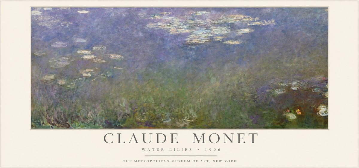 Monet Water Lilies - 1906 No1 - Poster