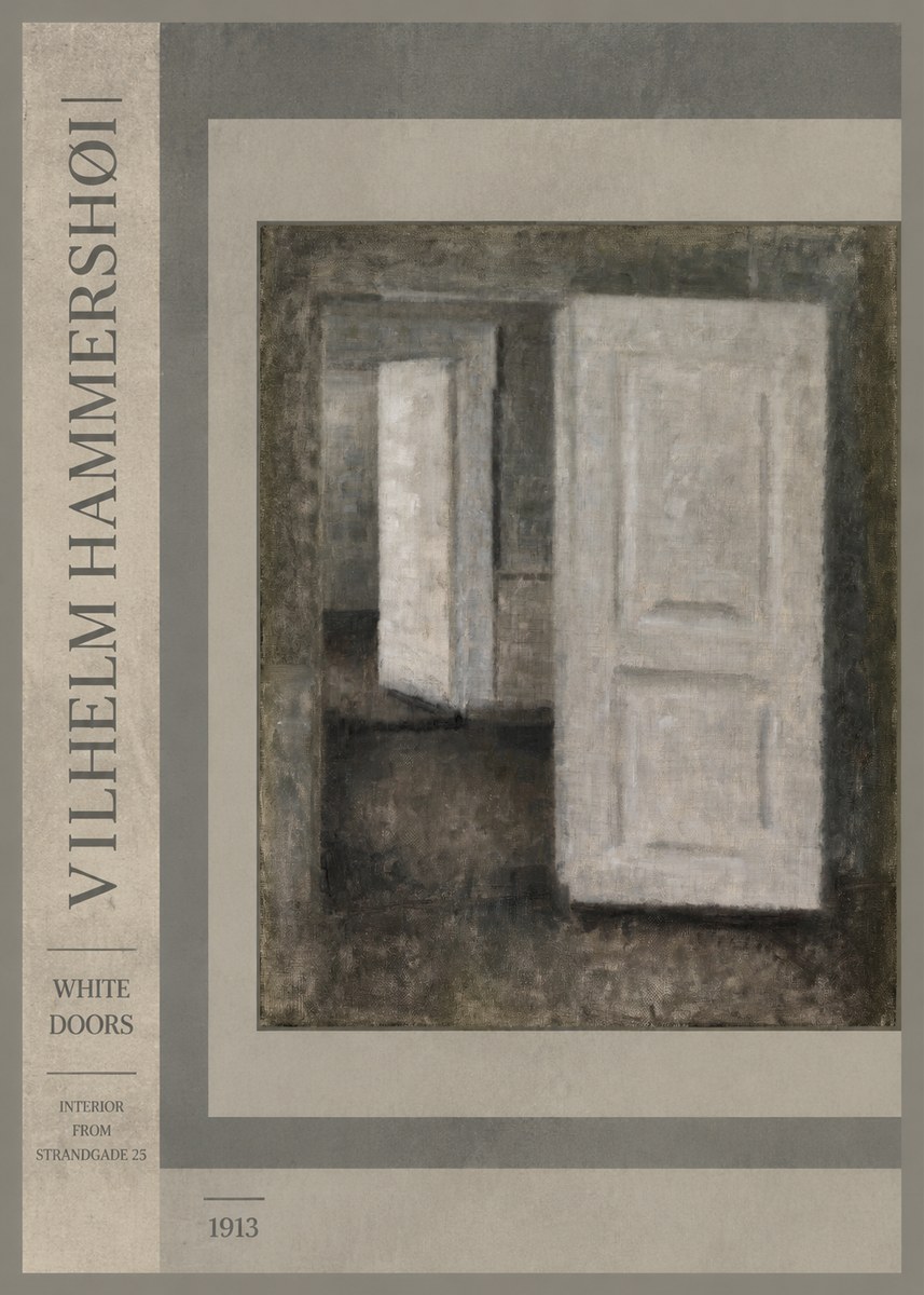 Vilhelm Hammershøi White Doors No2 - Poster