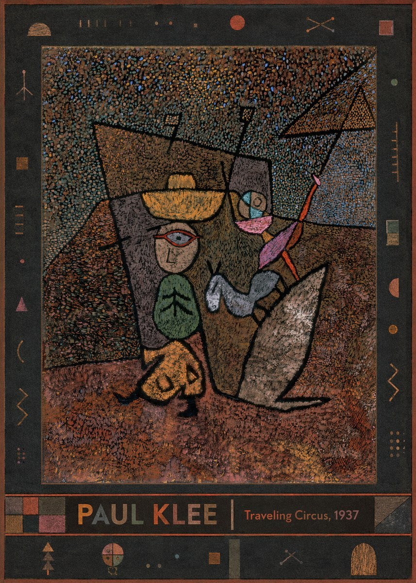 Paul Klee Traveling Circus, 1937 No3 - Poster