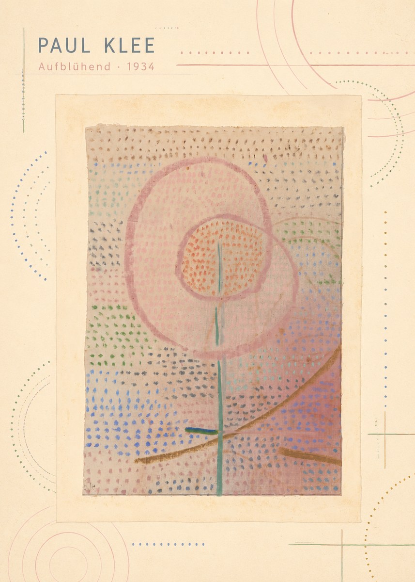 Paul Klee Aufblühend No3 - Poster