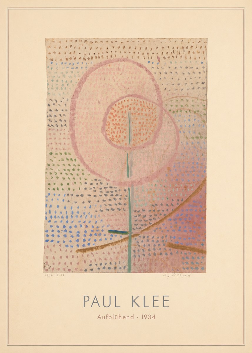 Paul Klee Aufblühend No4 - Poster