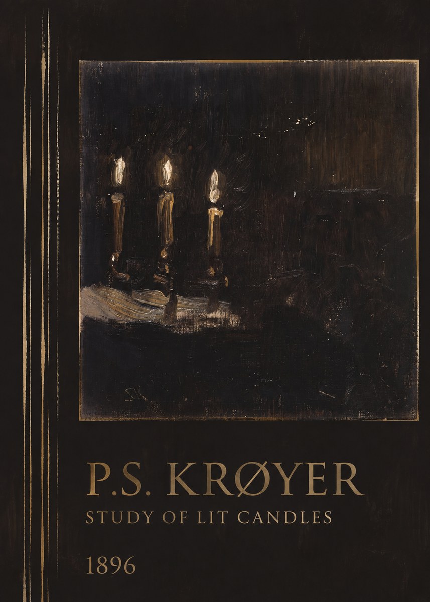 P.S. Krøyer Study of Lit Candles No2 - Poster