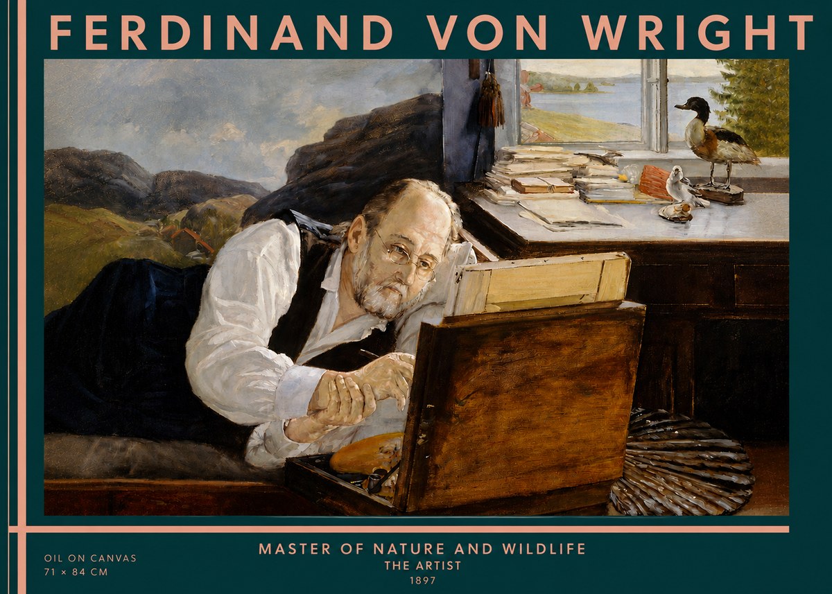 Ferdinand von Wright The Artist No3 - Poster