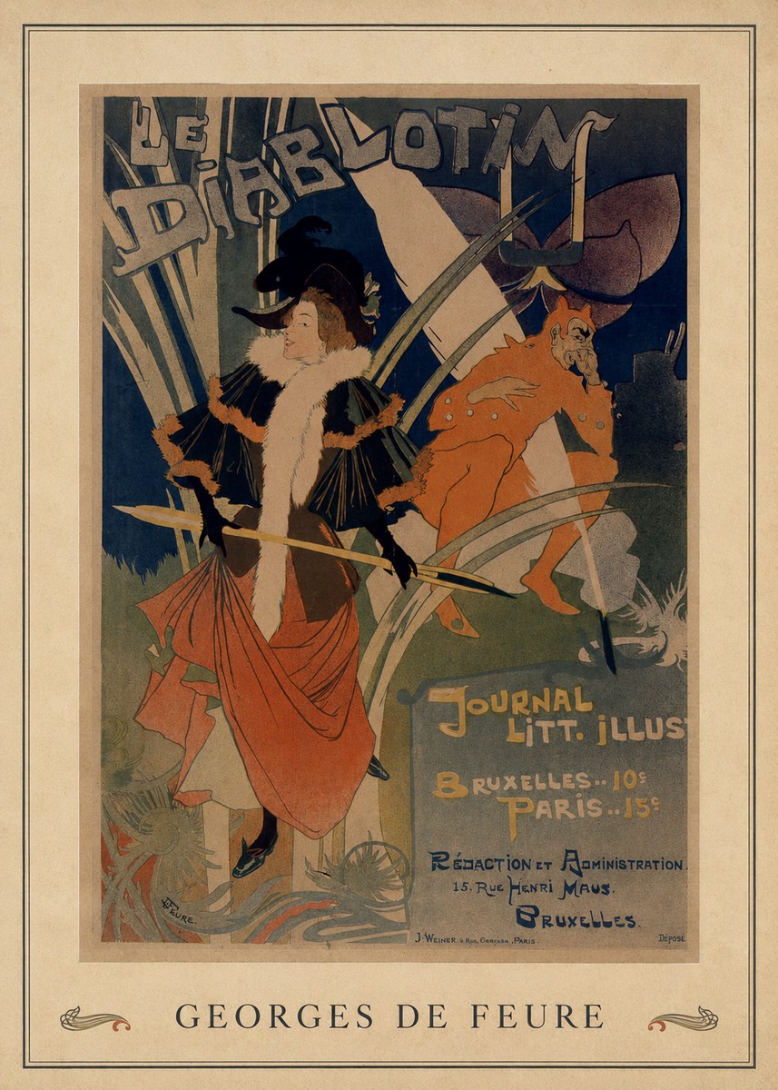 Georges de Feure Le Diablotin III No4 - Poster